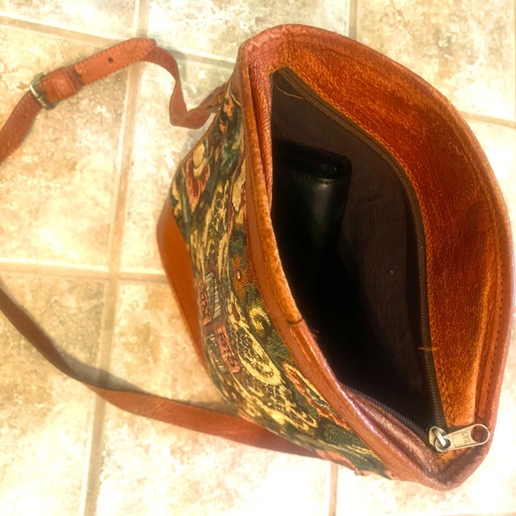 Leather and Tapestry Imported Purse - Picture 7 of 7